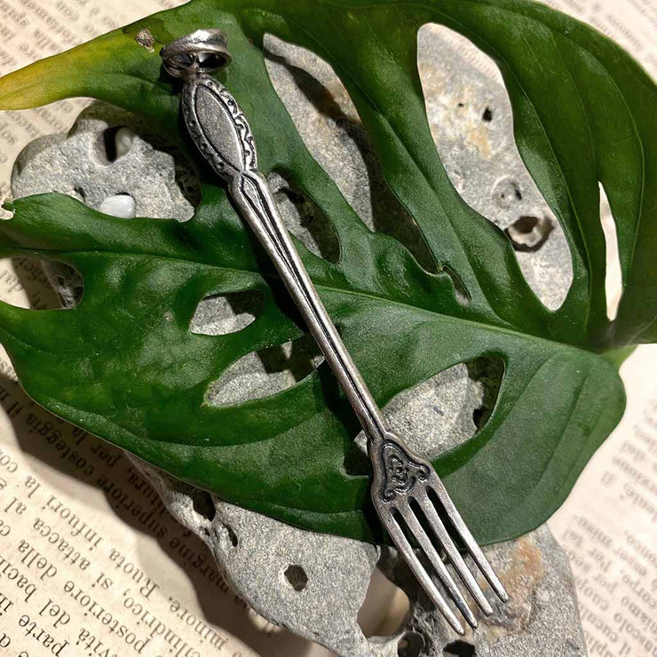 Ciondolo Forchetta Con Spaghetti In Argento 800 - Gioiello Anallergico Made In Italy - Foto 8